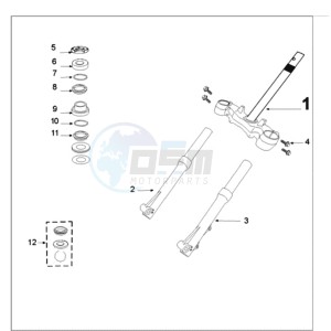 TWEET 50 N drawing FRONT FORK / STEERINGHEAD