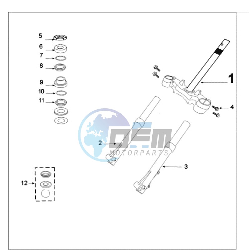 FRONT FORK / STEERINGHEAD