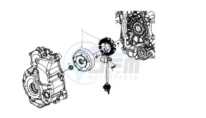 GP1 LOW SEAT - 125 CC VTHPS1B1A EU3 drawing GENERATOR