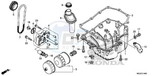 CB500FAF CB500F UK - (E) drawing OIL PAN/OIL PUMP