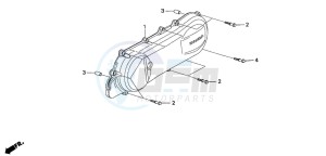 SZX50S X8R-S drawing LEFT CRANKCASE COVER