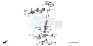 TRX680FAC drawing STEERING SHAFT