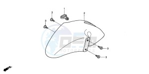 NES125 drawing FRONT FENDER