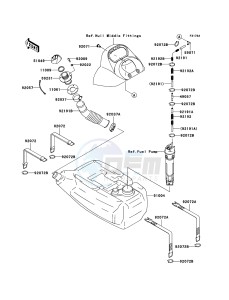 JET SKI STX-15F JT1500A7F FR drawing Fuel Tank