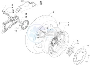 MP3 500 Sport Business ABS (NAFTA) drawing Rear wheel