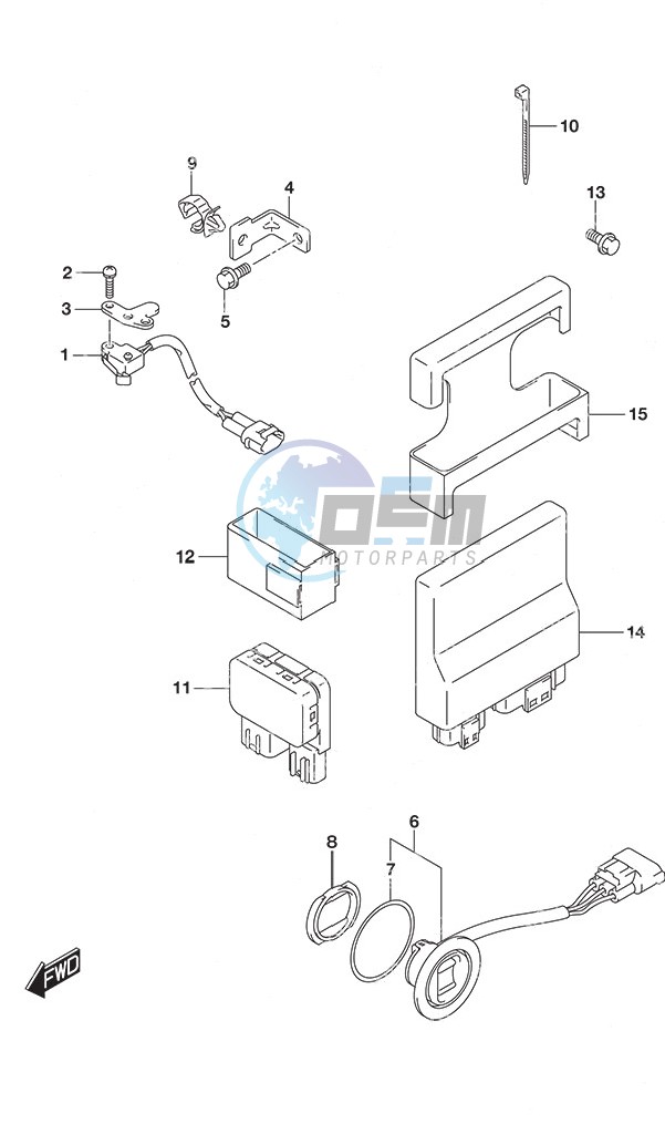 PTT Switch/Engine Control Unit