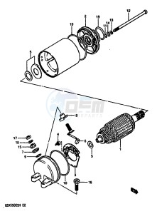 GSX550E (F-G-H) drawing STARTING MOTOR