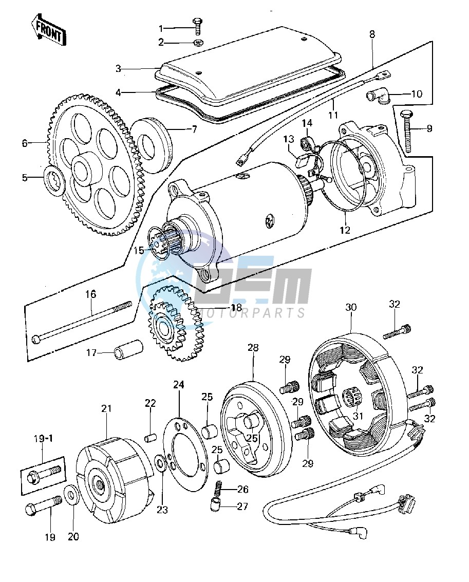 GENERATOR_STARTER MOTOR_STARTER CLUTCH -- 77-78 A1_A2_A2A- -