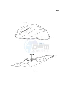 Z1000 ZR1000A6F FR GB XX (EU ME A(FRICA) drawing Decals(Blue)