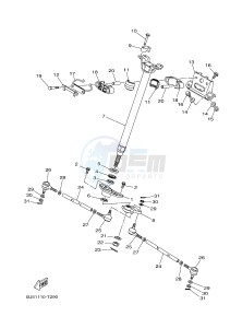 YFM450FWB YFM45KDXJ KODIAK 450 (BJ53) drawing STEERING