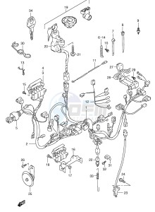 GSX-R600 (E2) drawing WIRING HARNESS (MODEL Y)