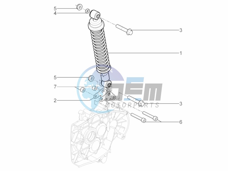 Rear suspension - Shock absorber/s