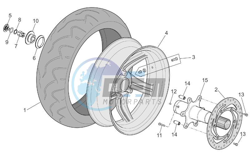 Rear wheel I