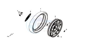 SYMPHONY ST 50 drawing REAR WHEEL