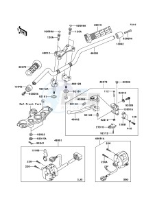 Z750S ZR750K6F FR GB XX (EU ME A(FRICA) drawing Handlebar