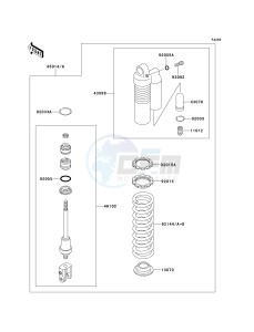 KX 80 W [KX80] (W1-W3) [KX80] drawing SHOCK ABSORBER-- S- -