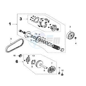 SUM 125 drawing CLUTCH