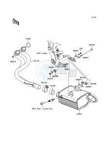 ER-6f ABS EX650D9F GB XX (EU ME A(FRICA) drawing Muffler(s)