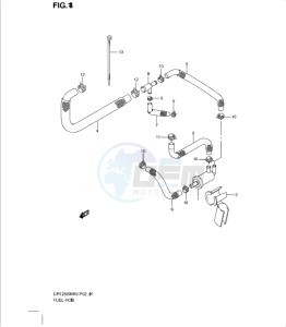 DR125SML0 drawing FUEL HOSE