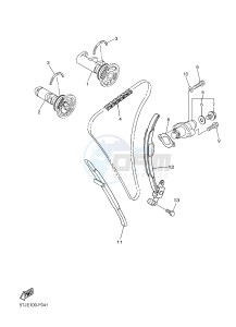 WR450F (1DX1 1DX2) drawing CAMSHAFT & CHAIN