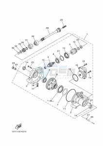 YFM700FWAD GRIZZLY 700 EPS (BFE8) drawing FRONT DIFFERENTIAL