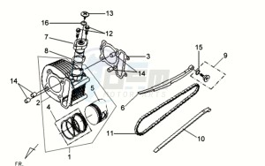 VS 125 drawing CYLINDER