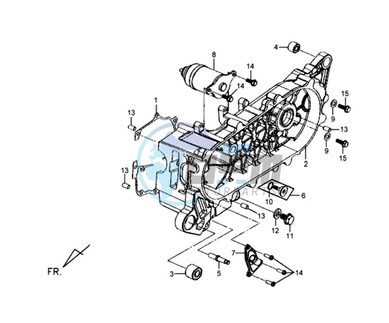 CRANKCASE COVER LEFT