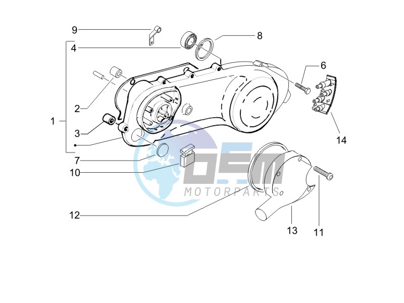 Crankcase cover - Crankcase cooling