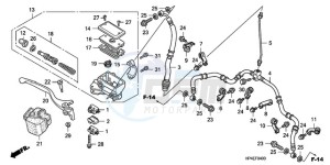 TRX420FE9 Australia - (U / 4WD) drawing FR. BRAKE MASTER CYLINDER