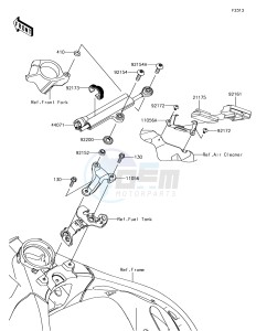 NINJA ZX-10R ZX1000SHFA XX (EU ME A(FRICA) drawing Steering Damper