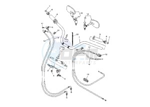 XVS A DRAG STAR CLASSIC 1100 drawing STEERING HANDLE -CABLE MY03