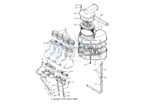 FZR R 600 drawing INTAKE