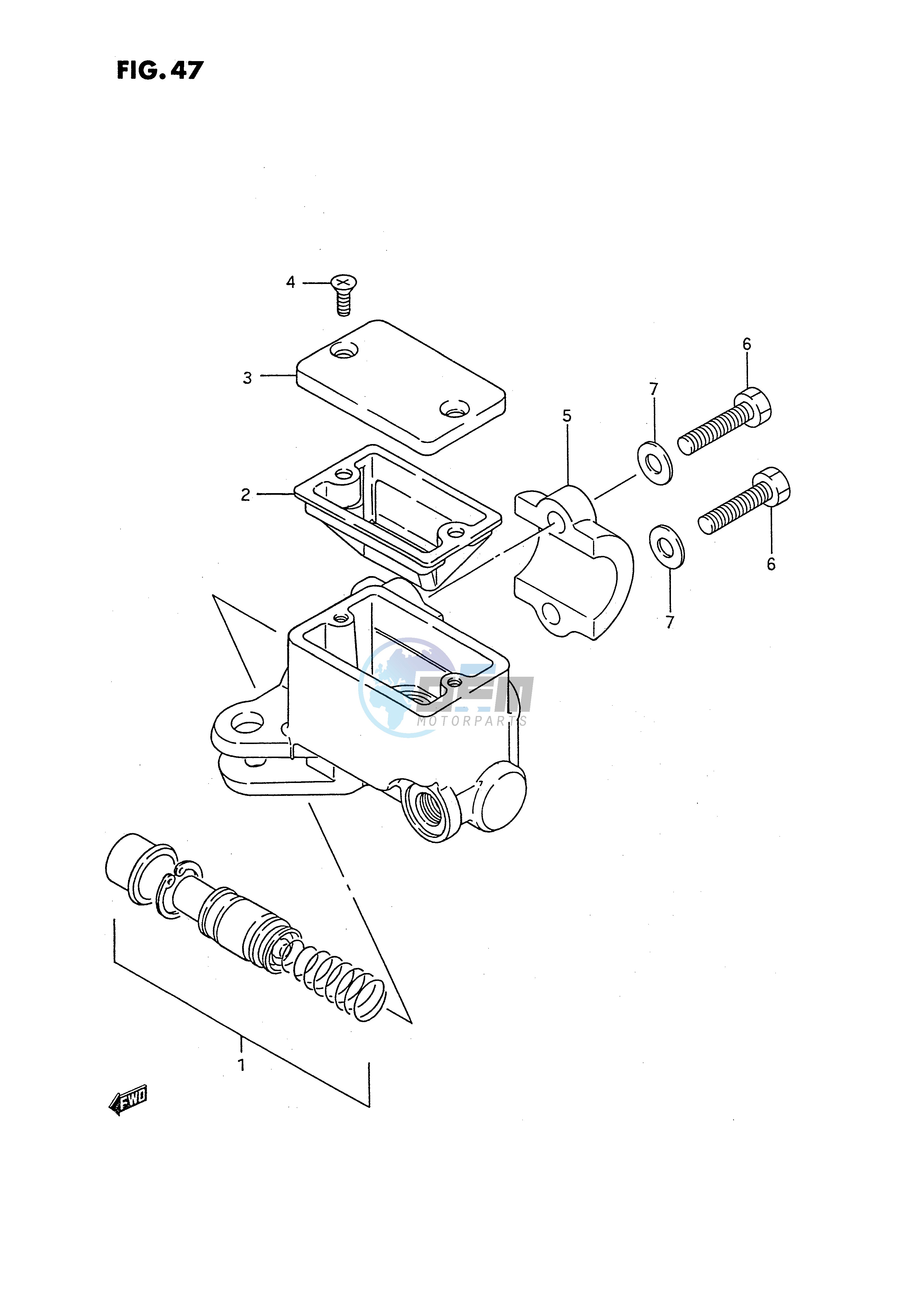 FRONT MASTER CYLINDER (MODEL J K L)