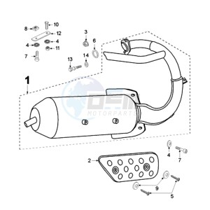 TKR MUB2A BE drawing EXHAUST SYSTEM