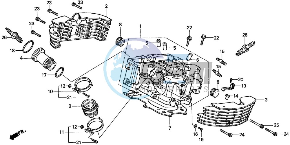 CYLINDER HEAD (REAR)