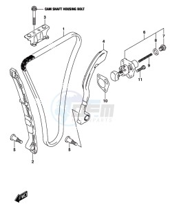 GSX-S1000 A drawing CAM CHAIN