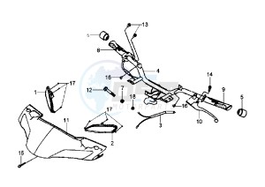 HD EU2 - 125 cc drawing HANDLEBAR