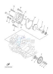 YZ125 (1SR8 1SR8) drawing WATER PUMP