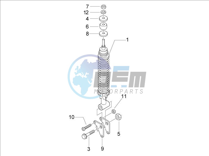 Rear suspension - Shock absorber - s