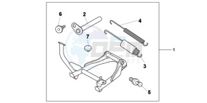 NC700SD NC700S Europe Direct - (ED) drawing KIT  MAI N STAND