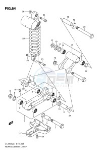 LT-Z400 (E19) drawing REAR CUSHION LEVER (LT-Z400L1 E19)