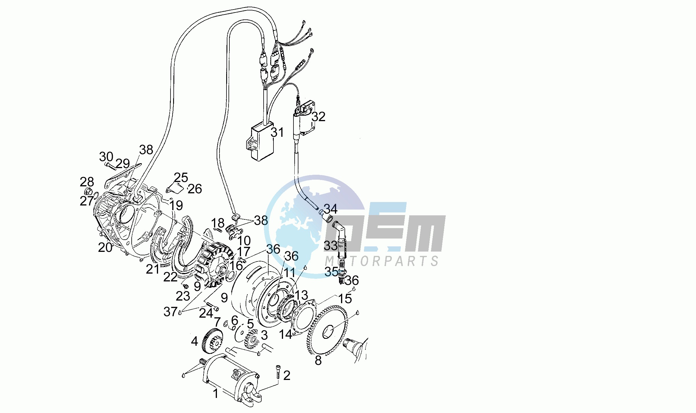 Cdi magneto assy T