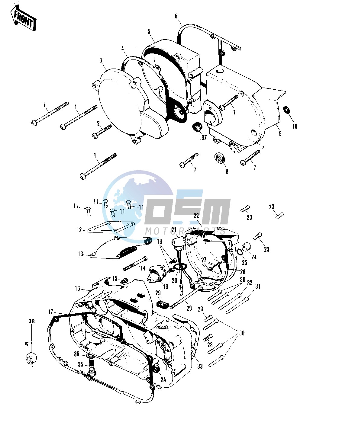 ENGINE COVERS -- 71-73 F7_F7-A_F7-B- -