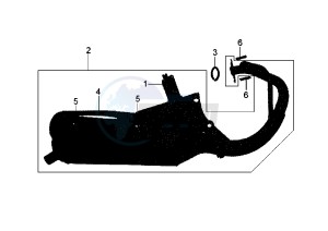 DD EU2 - 50 cc drawing EXHAUST