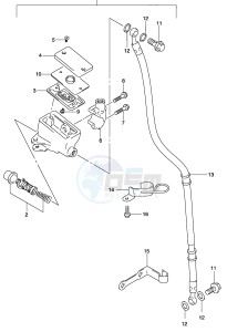 GZ250 (P34) drawing FRONT MASTER CYLINDER