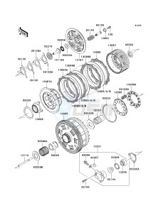 ZG 1400 A [CONCOURS 14 ABS] (8F-9F) A8F drawing CLUTCH