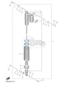 YZ450F (BR92) drawing REAR SUSPENSION