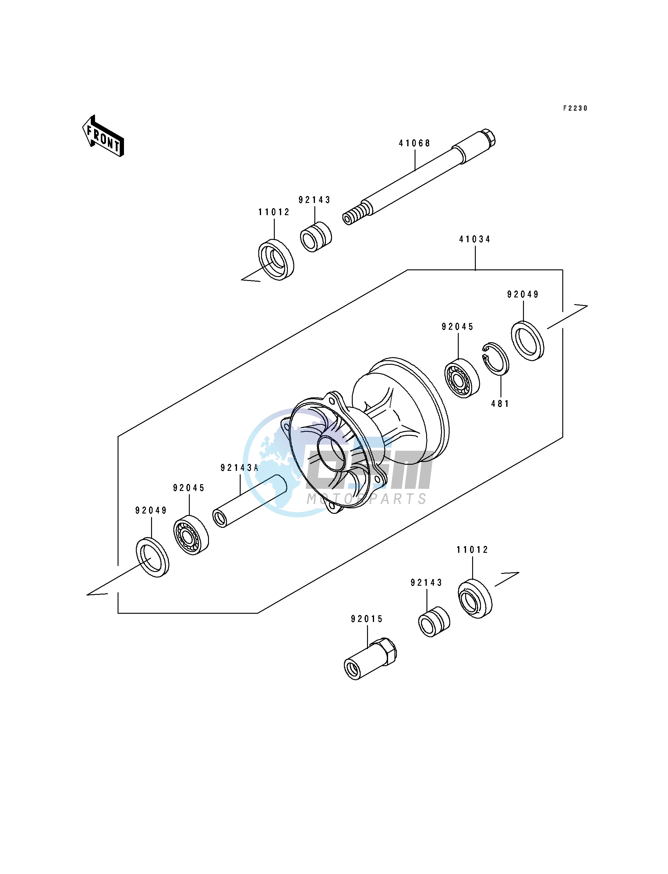 FRONT HUB