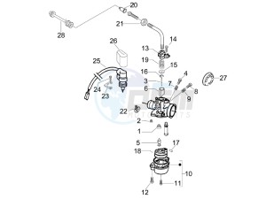 NRG 50 power DT serie speciale (D) Germany drawing Carburetors components