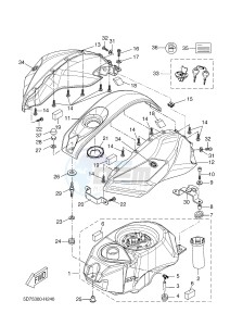 YZF-R125 R125 (5D7F 5D7F 5D7F) drawing FUEL TANK